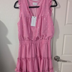 Adrienne Pink Sleeveless Dress